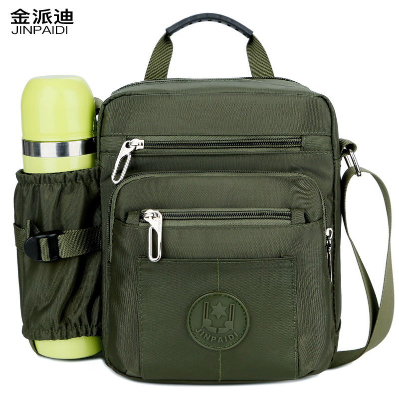 Summer Trend Men's Nylon Shoulder Bag Crossbody Bag Large Capacity Casual Men's and Women's Waterproof Outdoor Backpack Men's Bag