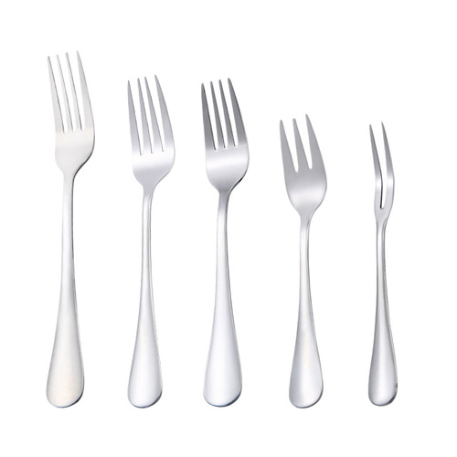 Stainless steel Western cuisine steak fork, pastry fork, fruit fork, dessert fork, hotel supplies, gift fork, supports logo