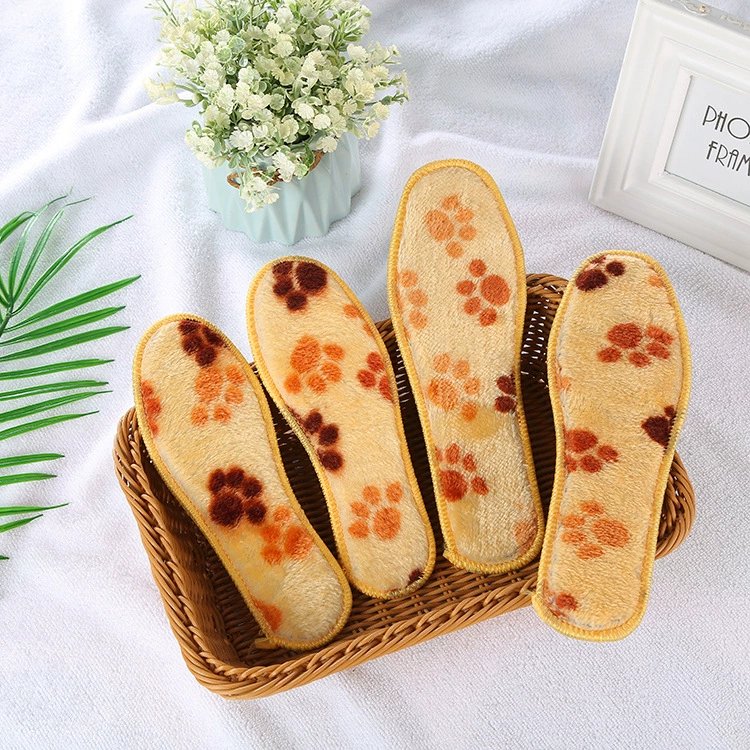 Оптовая продажа детских зимних стельок от производителя: здоровые, удобные, теплые, утолщенные, на флисовой подкладке, хлопковые стельки для защиты от холода.