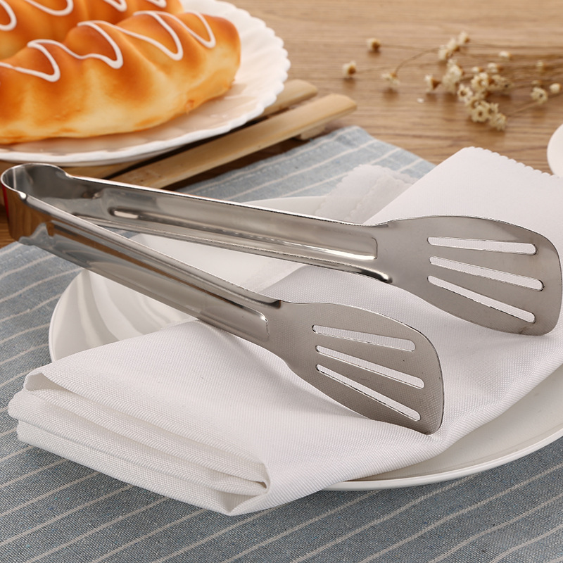 Clip de comida de acero inoxidable de tres hilos clip de comida clip de barbacoa clip de pan clip de carbono filete clip de cocina gadget