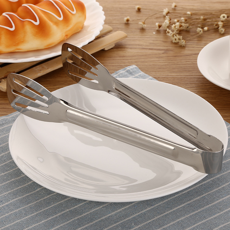 Clip de comida de acero inoxidable de tres hilos clip de comida clip de barbacoa clip de pan clip de carbono filete clip de cocina gadget