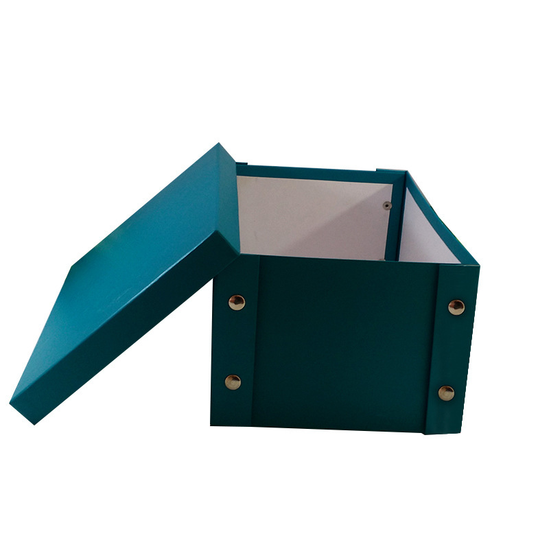 折叠式天地盖包装盒四合扣组合礼品盒环保纸质异型办公文件收纳盒