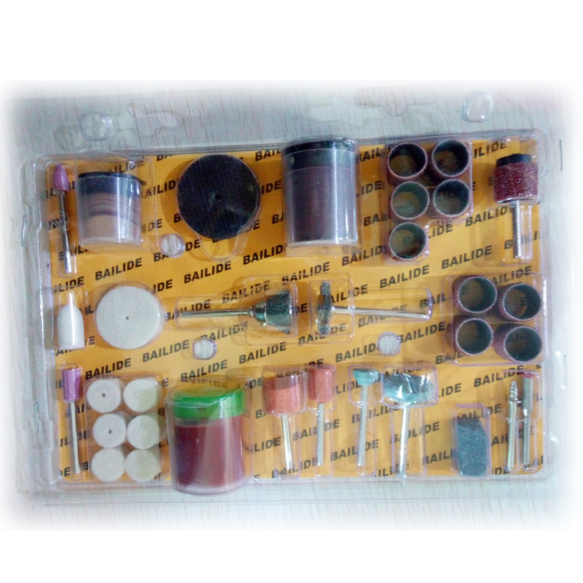 Ventas directas de la fábrica Hilda accesorios de molienda eléctrica, molienda cabeza de corte pieza de lija anillo cepillo de alambre 105 piezas al por mayor