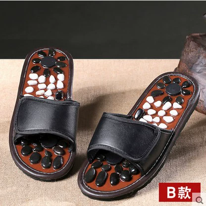 Массажные тапочки из натуральной гальки с мягкой подошвой из пены, напрямую от экспортного производителя.