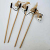 Sat cloth bait teasing cat toy, solid wood, bell, wooden pole, cat stick, mouse manufacturer direct selling