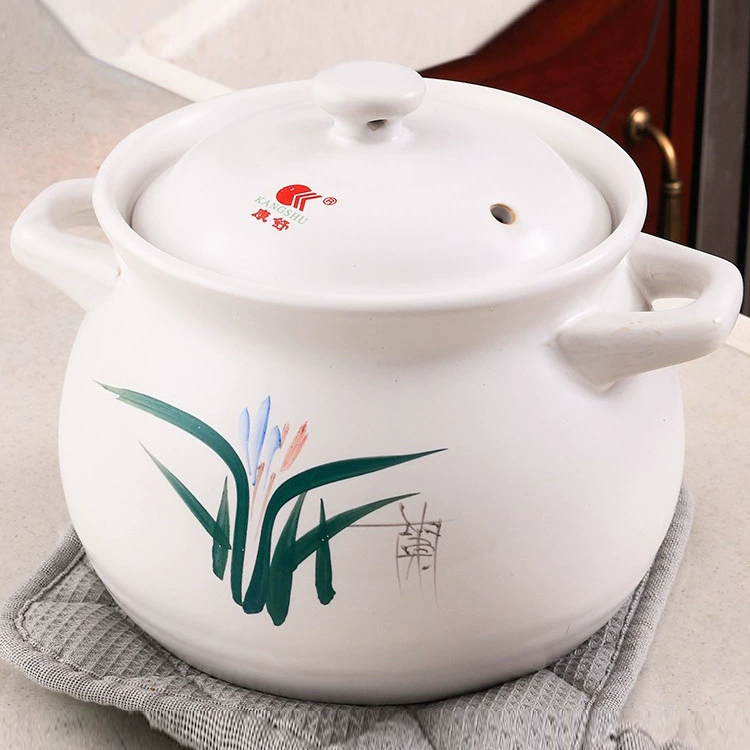 Каншу керамическая кастрюля тушеная кастрюля суп горшок бытовой суп открытый огонь прямого горения большой емкости суп горшок