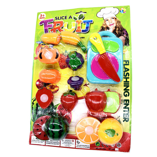 Girls Puzzle Girls Board Simulation Kitchenware Set Children's Hanging Board Play House Kitchen Toy Fruit Cutting Fun