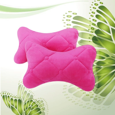 Headrest headrest pillow winter New plush - pink-a-pair-of