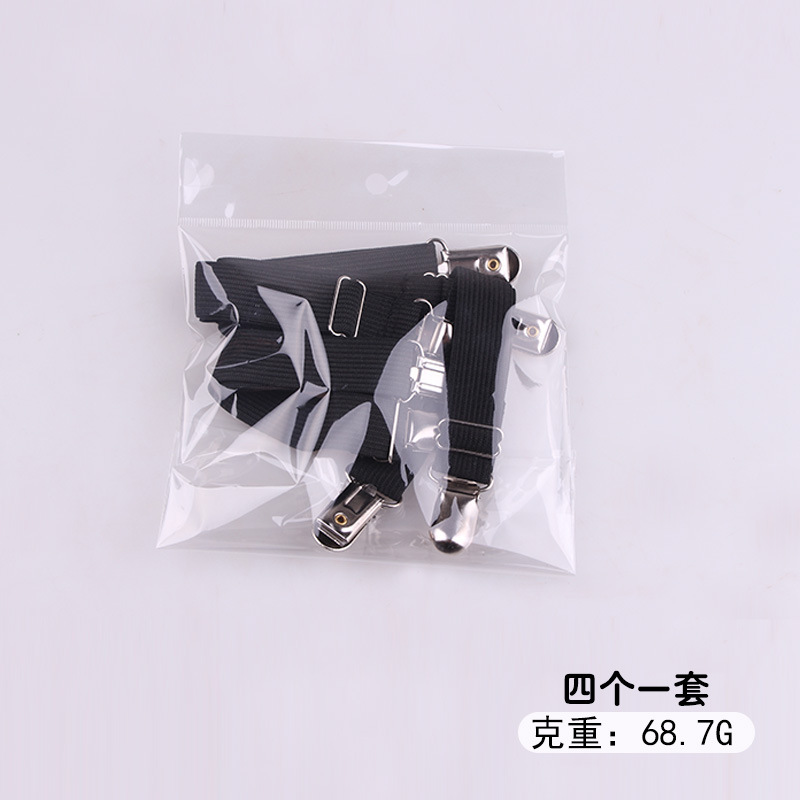 Soporte de hoja de cama de dos extremos soporte de hoja de sofá cama ajustable mantel cinturón de fijación anti-Funcionamiento hebilla de fijación antideslizante