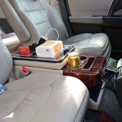 Odyssey Jianghuai m5 Storage – Armrest box - upgraded-mahogany-beige-with-light