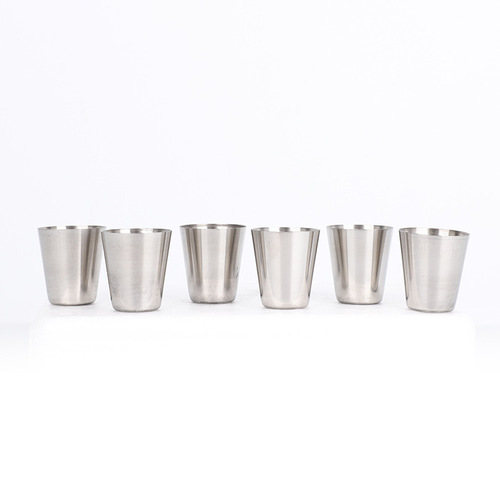 Manufacturer supplies cross-border 30ml Russian stainless steel spirit glasses, metal wine accessories, whiskey cups