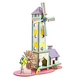 Домик, хижина, реалистичная вилла с лазером, деревянная интеллектуальная игрушка, трехмерная головоломка, DIY, 3D, новая коллекция