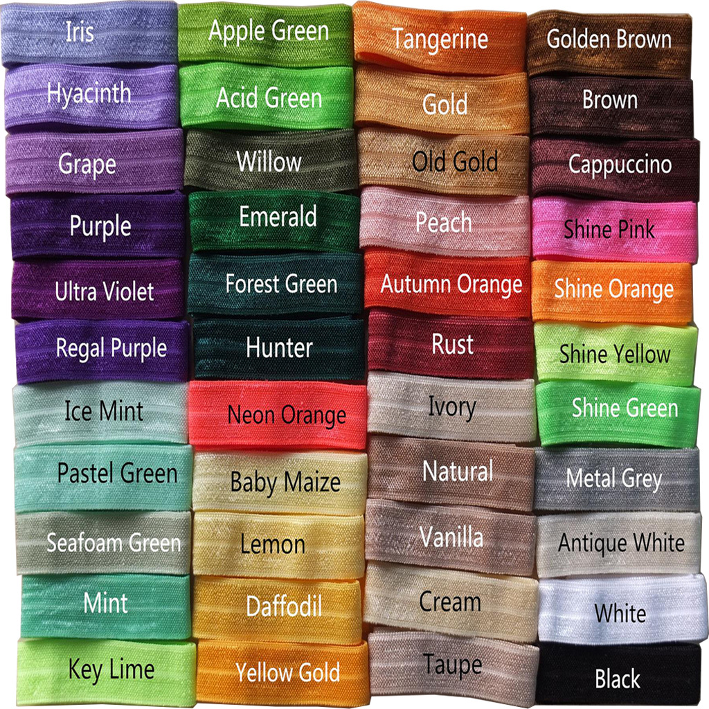 现货高品质对折弹力包边带 尼龙弹性带 服装辅料发饰发带松紧带