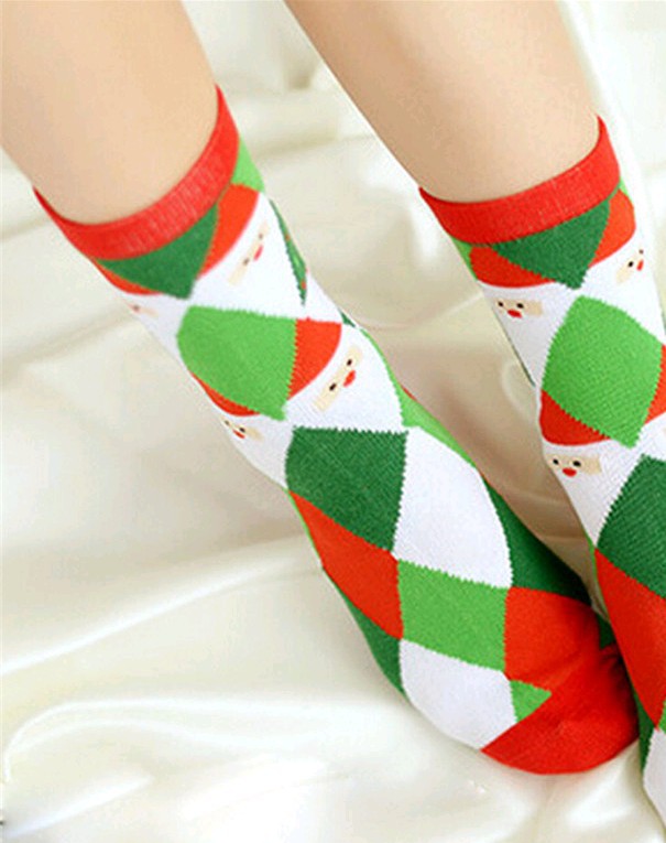 2015 calcetines de Navidad media pantorrilla adultos pareja calcetines de algodón jacquard Taobao regalo de dibujos animados fabricante