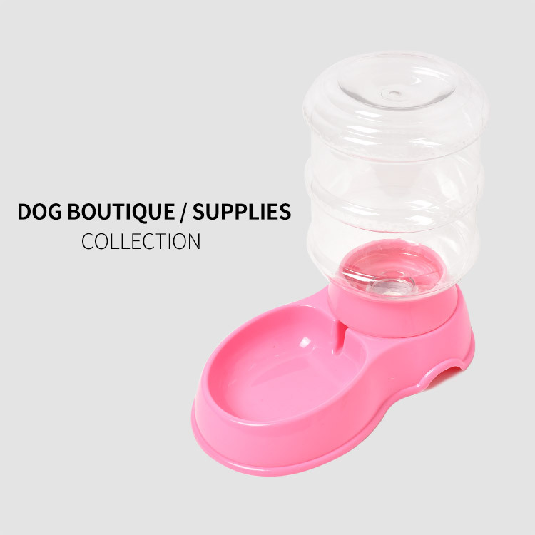 Perro fuente de bebida automática para mascotas suministros para mascotas simple fuente de bebida para mascotas tazón de agua para gatos y perros cuenca de agua potable por gravedad 3.5L