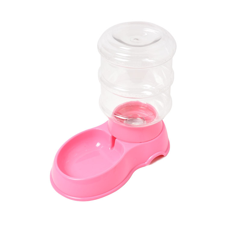 Perro fuente de bebida automática para mascotas suministros para mascotas simple fuente de bebida para mascotas tazón de agua para gatos y perros cuenca de agua potable por gravedad 3.5L