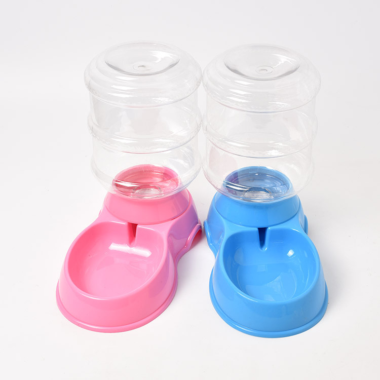 Perro fuente de bebida automática para mascotas suministros para mascotas simple fuente de bebida para mascotas tazón de agua para gatos y perros cuenca de agua potable por gravedad 3.5L