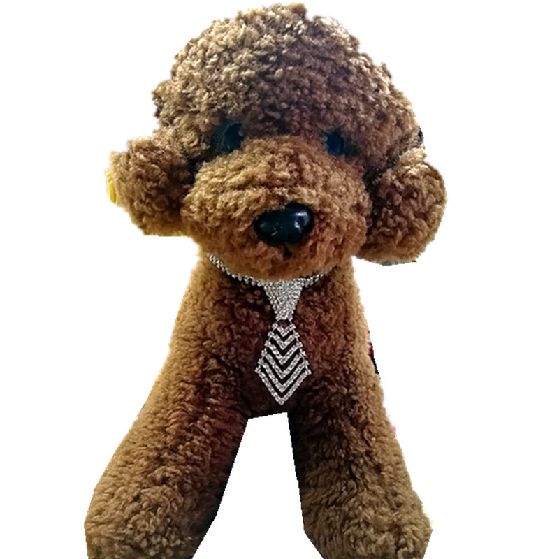 공장 직접 모조 다이아몬드 넥타이 개 목 보석 개 목걸이 테디 애완 동물 용품 국경 간 전자 상거래