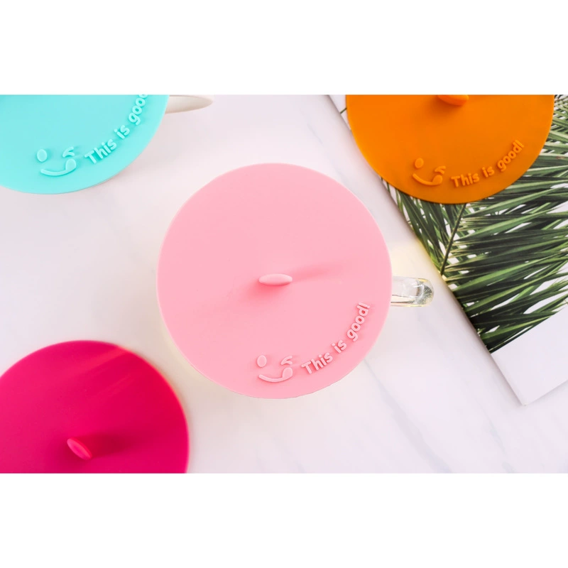 Silicone tea cup, ceramic plastic glass cover sealed with glass