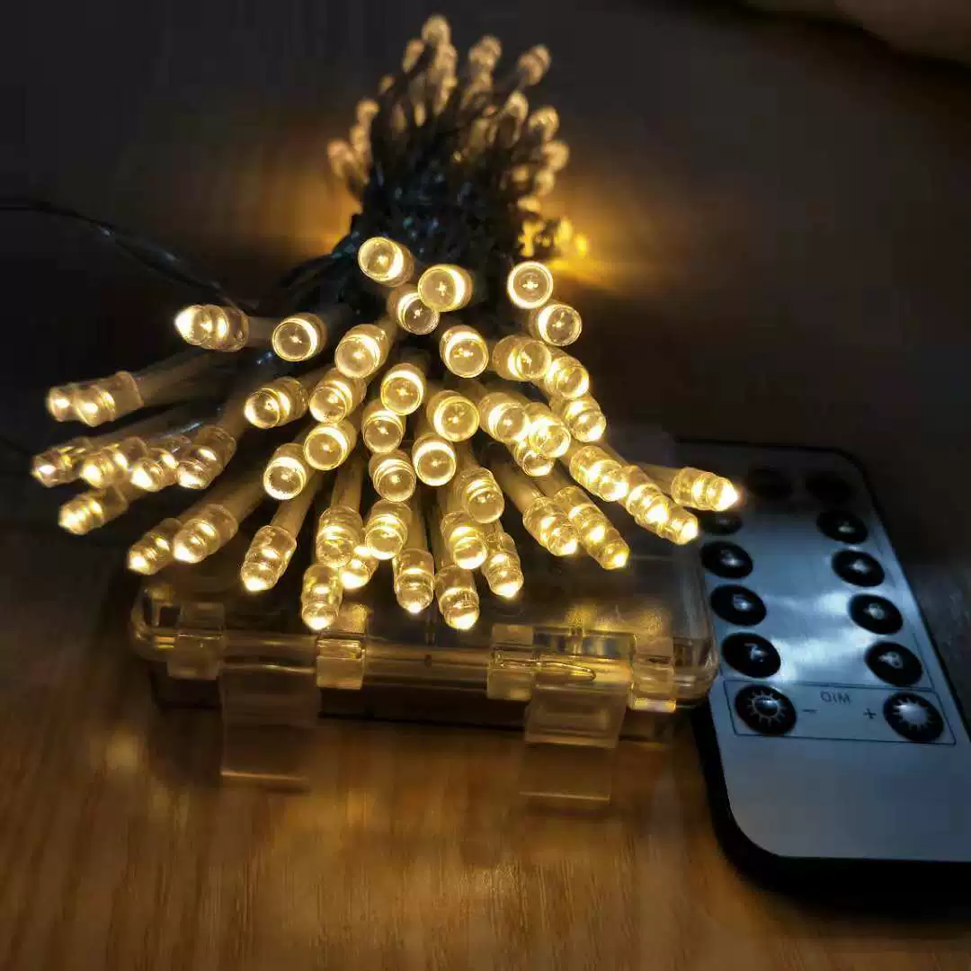 Водонепроницаемый аккумуляторный бокс с пультом для гирлянд, USB/4.5V, 8 режимов, длины 3–20 м