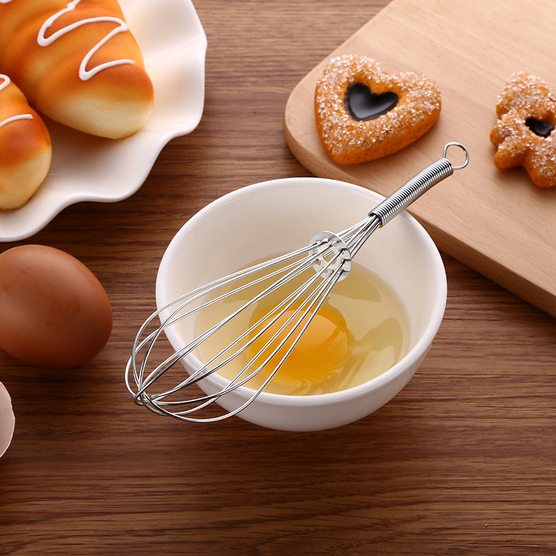 Cocina gadget de cinco hilos de hierro de alambre hogar 18cm manual Eggbeater