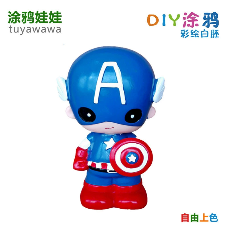 Раскрашенная кукла, экологичная умная пластиковая игрушка, ручная работа