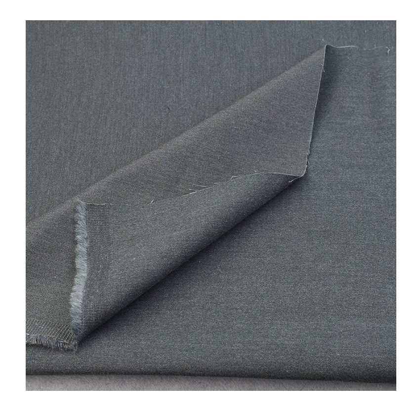 CVC双面弹力纱卡 正面磨毛背面起绒保暖面料 秋冬双面休闲服面料