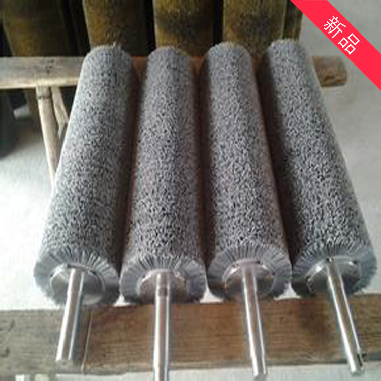 厂家销售清洗抛光研磨除锈防尘清理工业毛刷辊 尼龙丝工业毛刷滚
