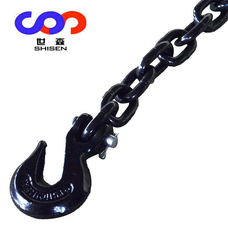 国标G80起重吊索具 12mm锰钢铁链 手拉葫芦链条 吊车吊装链条