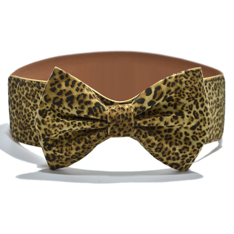 universal suede winter autumn elastic brace with bow