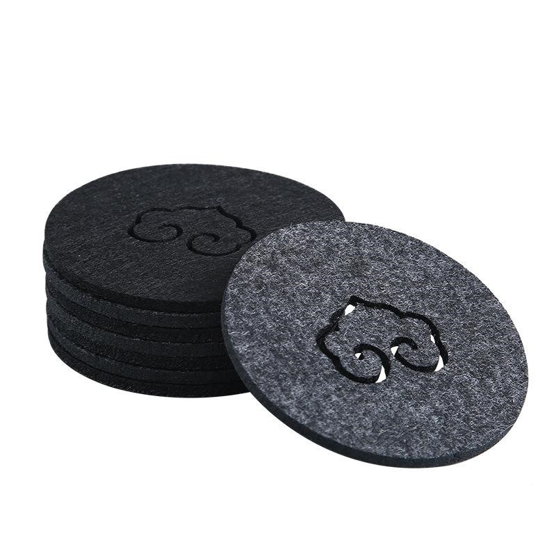 现货 毛毡杯垫 家具创意如意毛毡镂空杯垫