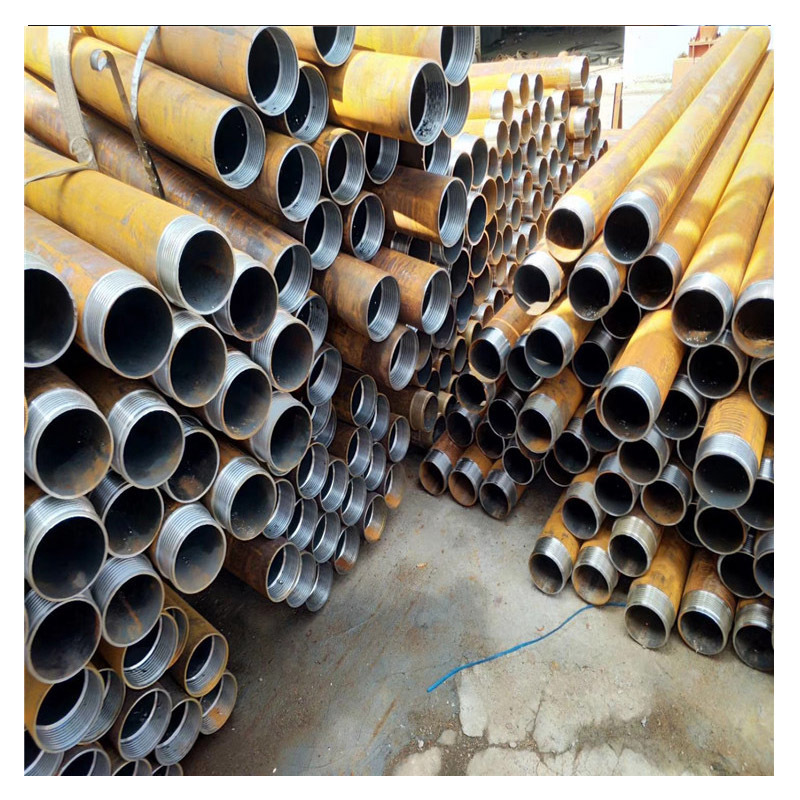 注浆钢管厂家 无缝钢管 车丝 打孔 出尖 注浆小导管 钢花管 加工