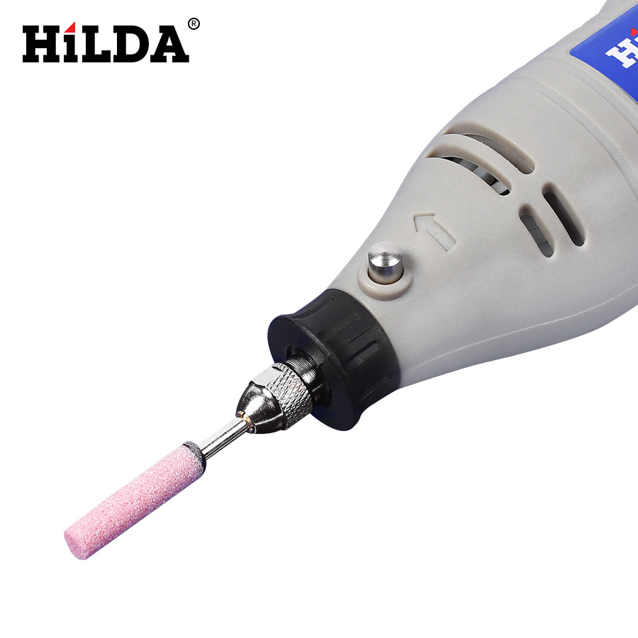 Hilda rojo corindón muela rectificadora cabeza de molienda herramienta de molienda de metal pulido pequeño cabezal de molienda 3mm mango cabeza de molienda eléctrica cabeza de molienda de piedra cabeza