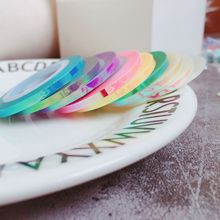 新款热卖韩国美甲背胶玻璃纸幻彩糖果纸金银线现货厂家直销链条