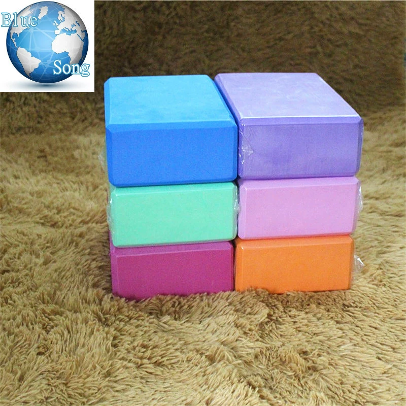 180 г кирпич для йоги EVA Материал Подушка для йоги сплошной цвет пена высокой плотности EVA вспомогательные принадлежности для йоги оборудование для фитнеса