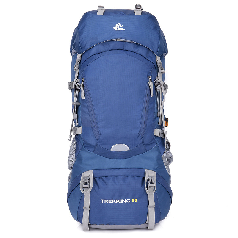 60L Hiking Backpack With Rain Cover For Camping And Trekking Sports Outdoor Gear_voghion.com