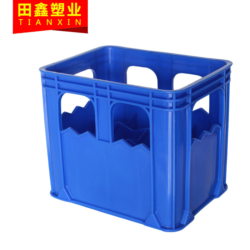 供应塑料啤酒箱 PE塑料啤酒箱12 24瓶装 啤酒运输周转箱