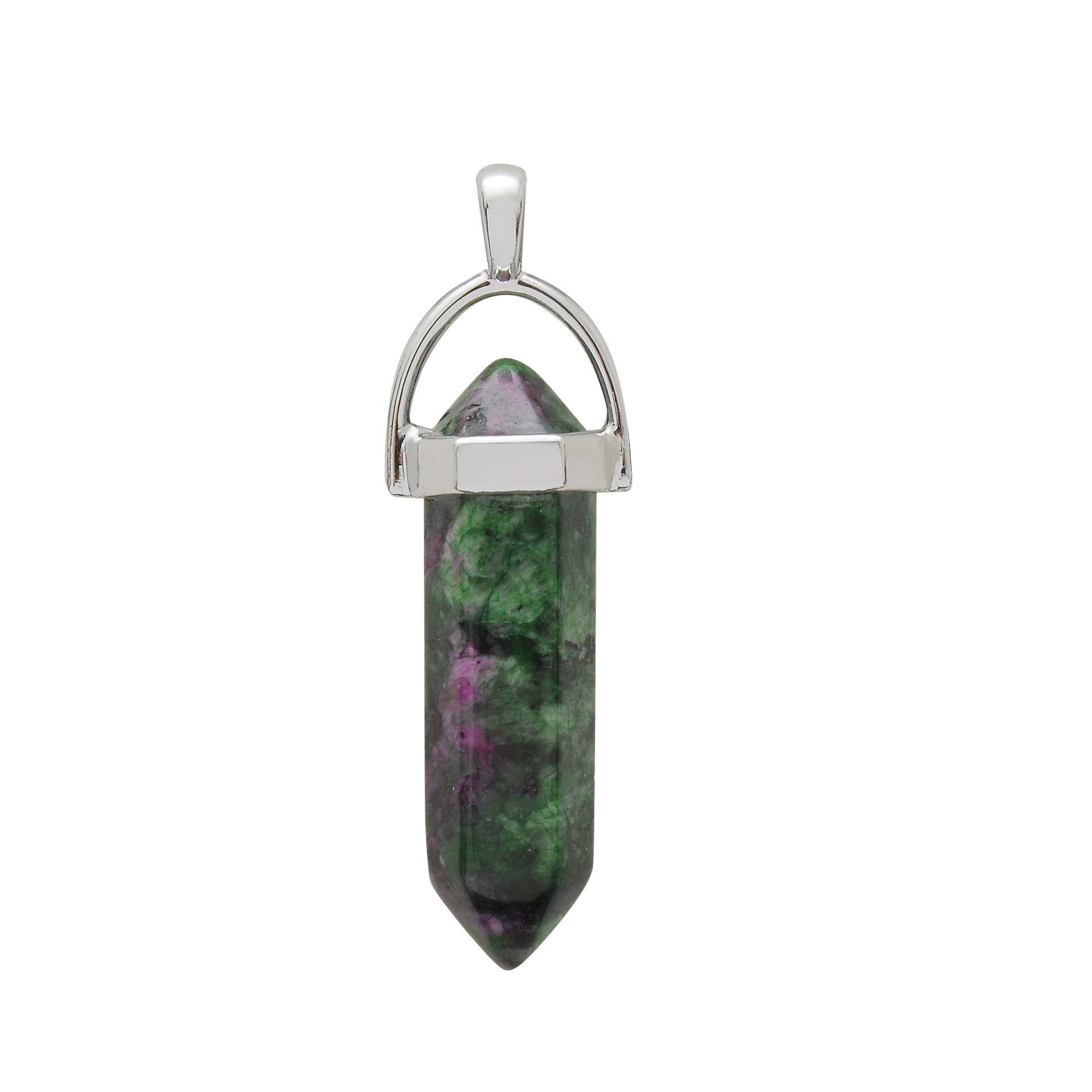 Quartz, organic accessory, hexagonal pendant, bullet, crystal necklace, sweater, European style