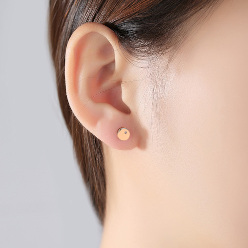 PAG&MAG exquisite small earrings S925 silver earrings simple Korean style earrings for pierced ears without removing them