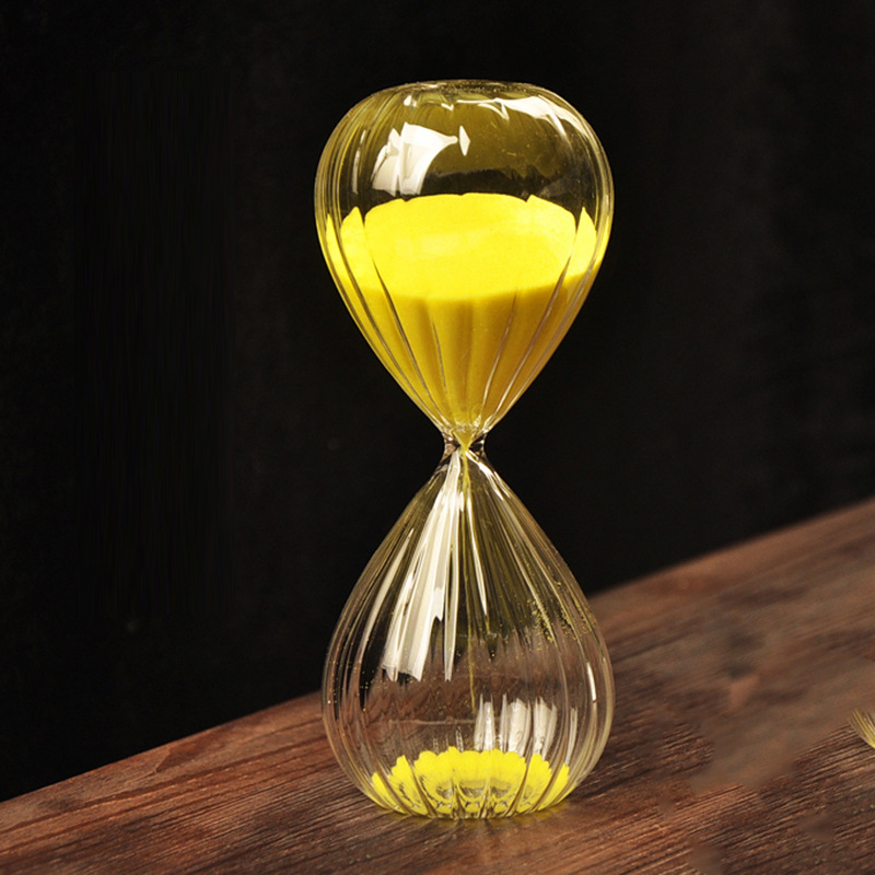 60 45 \ 30 15 minutos de madera marco vidrio reloj de arena temporizador creativo puesto de suministro al por mayor adornos creativos
