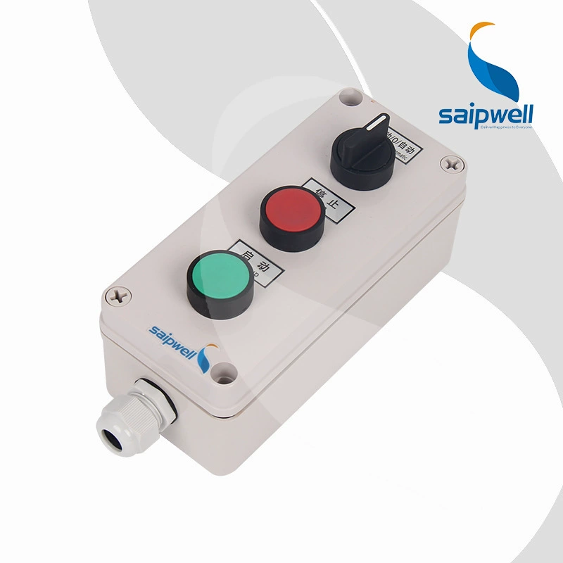 1 Hole Waterproof button control box machine next to the light button operation box emergency start stop switch button box