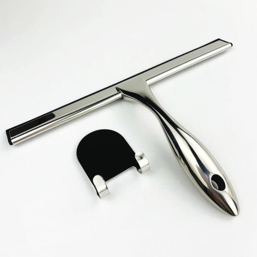 Household wholesale glass manual stainless steel glass brush window scraper cleaner window cleaning tool bathroom glass scraper