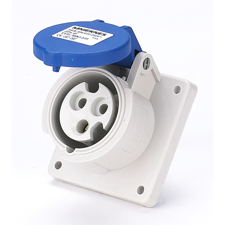 国曼电气工业插座 16A MN1331 暗装直座