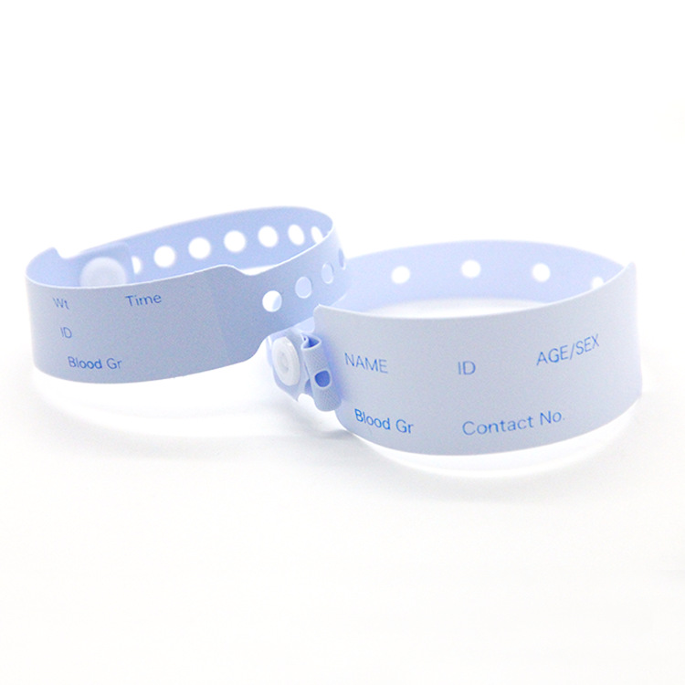 创新佳供应可用于医院的超柔软PVC塑料材质RFID新生儿手环腕带