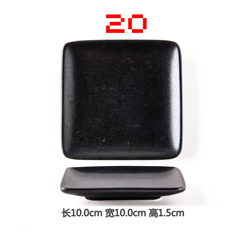 Plato de condimento de cerámica plato de vinagre de mostaza plato de China de hueso