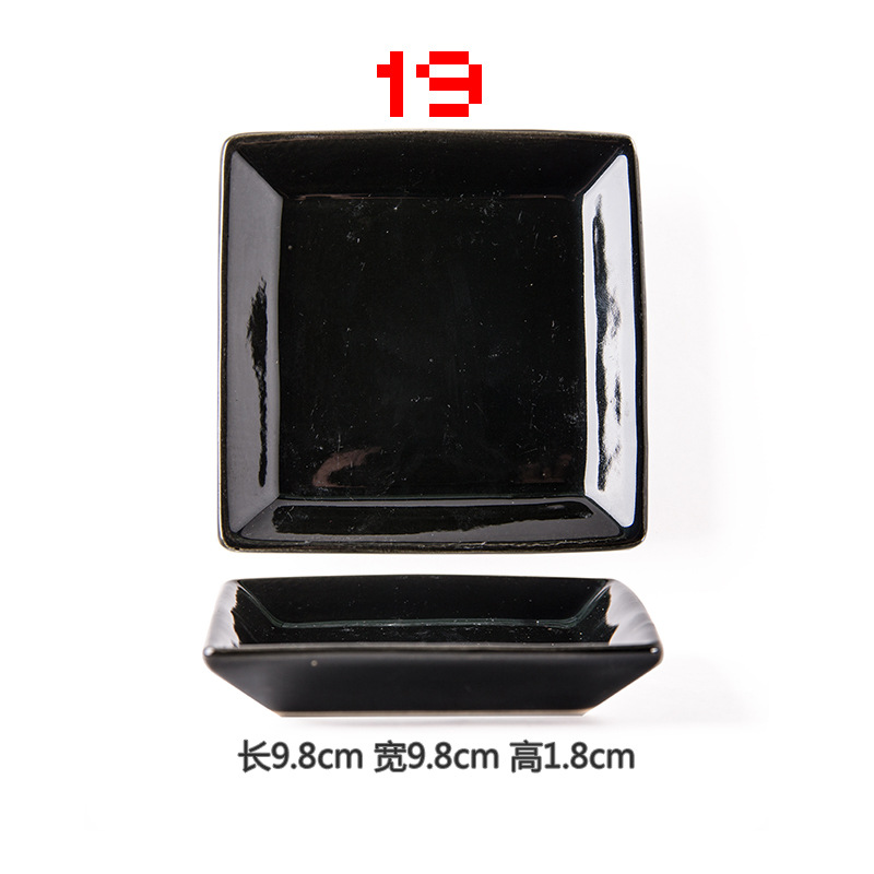 Plato de condimento de cerámica plato de vinagre de mostaza plato de China de hueso