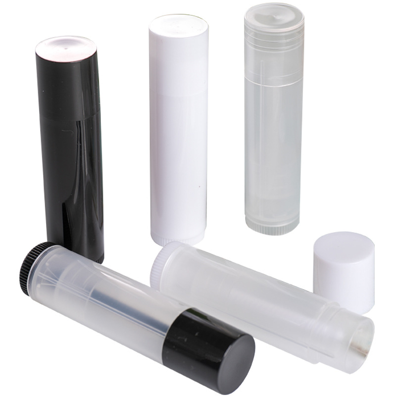En stock bálsamo labial tubo plástico material de embalaje redondo niños rotación inyección bálsamo labial tubo 5G ventas directas de la fábrica