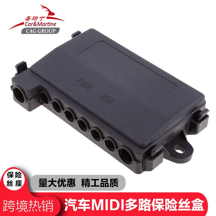Многоканальный блок предохранителей ZEEMAN MIDI, плоская пластина, многоканальный, устойчивый к высоким температурам, огнестойкий блок предохранителей для автомобиля