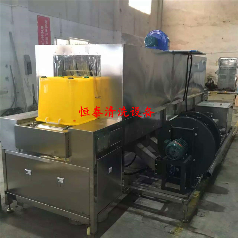 食品周转箱清洗机  厂家量身制做高压喷淋周转筐清洗烘干机