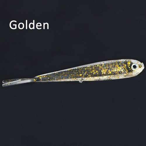 Split tail small colorful fish soft fish 75mm 6.5g Luya bait simulation soft bait with hook package lead fish fishing gear accessories